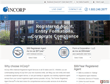 Tablet Screenshot of incorp.com